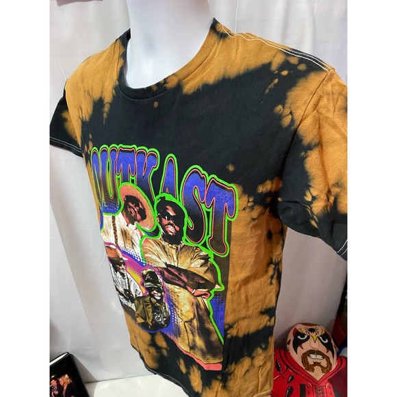 Outkast Shirt Mens Small Tie Dye Acid Wash Rap Hip Hop Streetwear - Picture 7 of 7